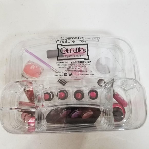 Caboodles Clear Acrylic Cosmetic Couture Nail Tray - Picture 1 of 11